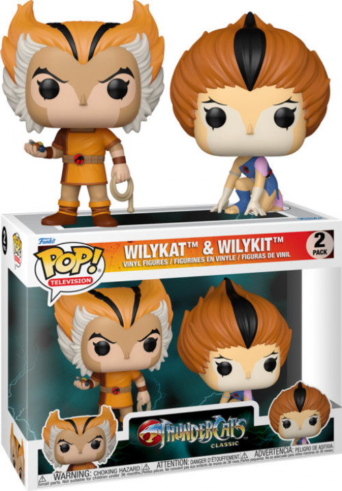 Thundercats   Pop Vinyl: Wilykat & Wilykit 2-Pack