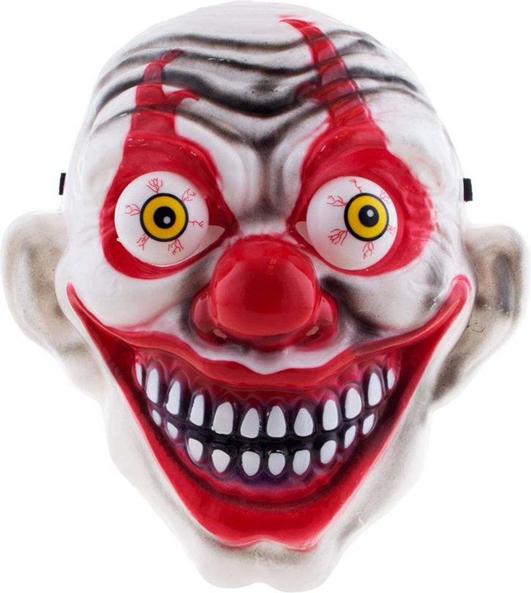 Masker clown met wiebel ogen