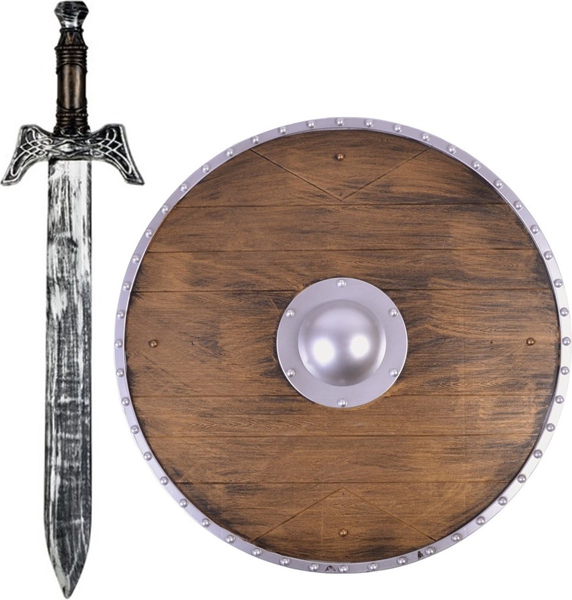 Ridders verkleed wapens set zwaard 68 cm en schild 45 cm voor kinderen