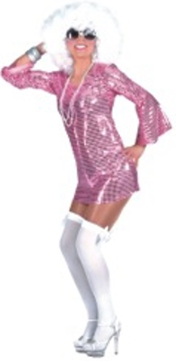 Roze Disco Dress maat 36/38