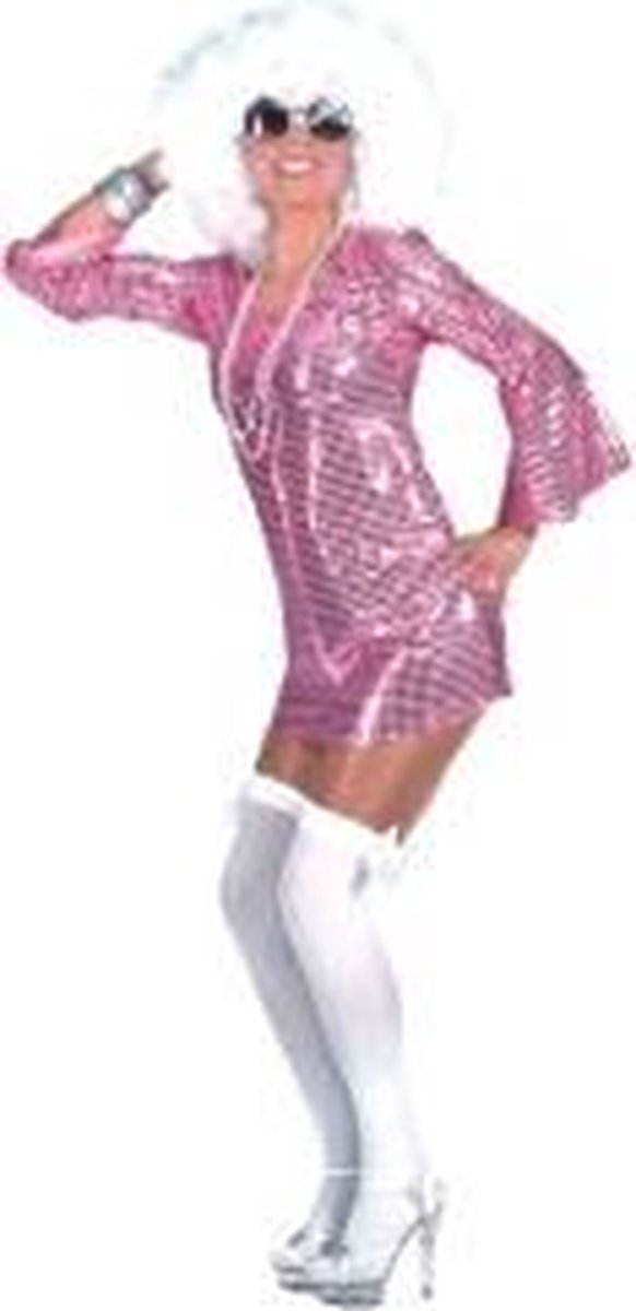 Roze Disco Dress maat 44/46