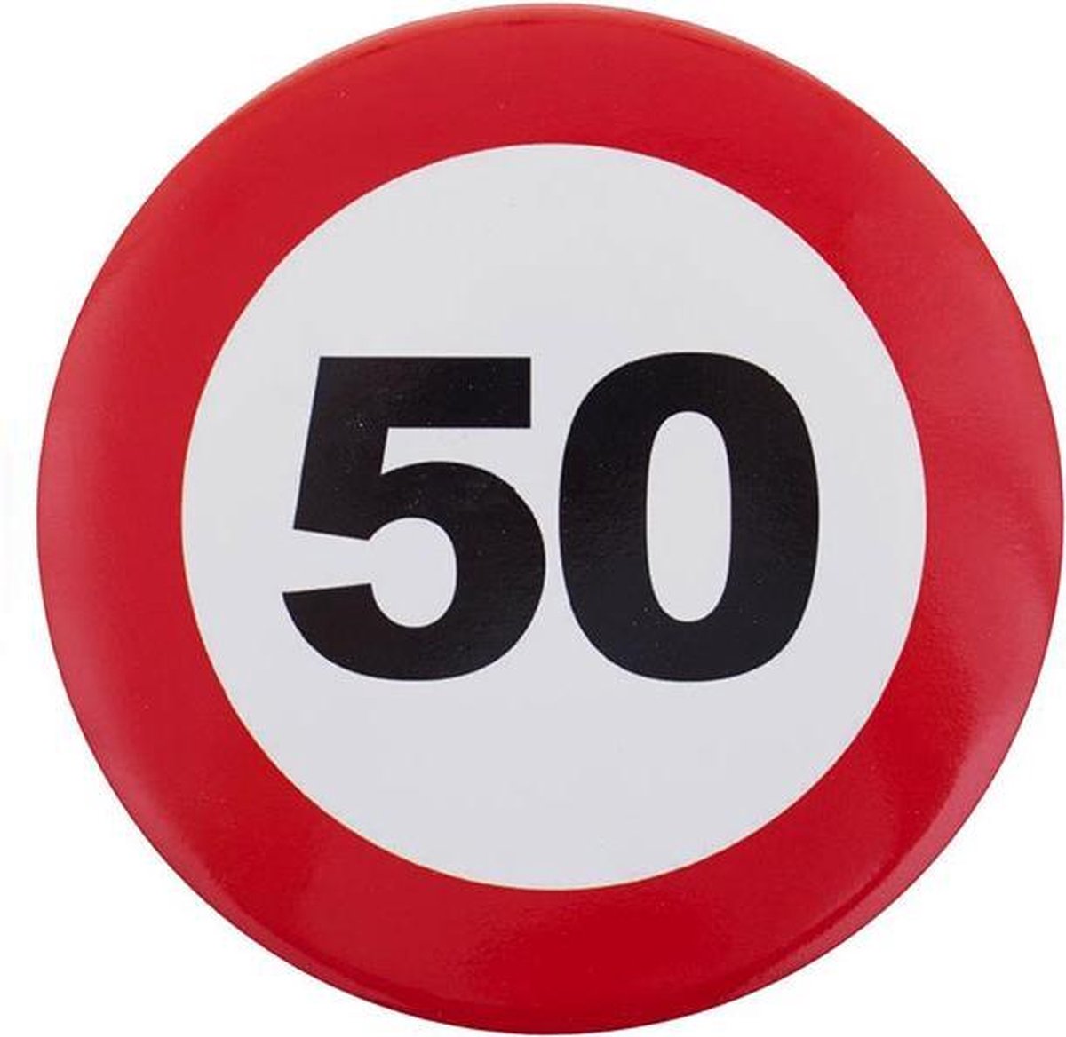 Verkeersbord Mega Button - 50