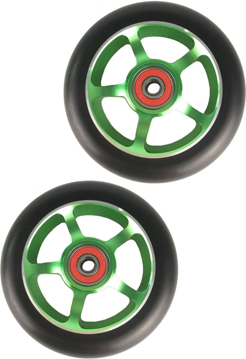 2pack Aluminium 100mm Stuntstep Wielen - (Geschikt voor alle merken stuntstep)