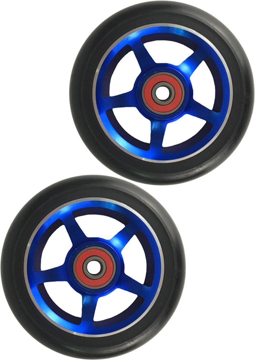 2pack Aluminium 100mm Stuntstep Wielen - (Geschikt voor alle merken stuntstep)