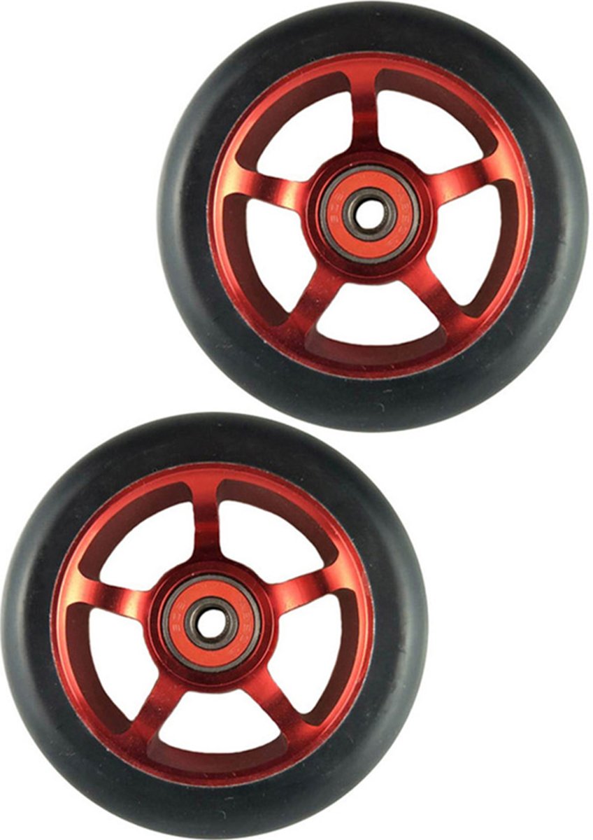 2pack Aluminium 100mm Stuntstep Wielen - (Geschikt voor alle merken stuntstep)