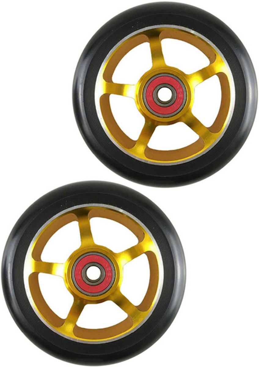 2pack Aluminium 100mm Stuntstep Wielen - (Geschikt voor alle merken stuntstep)