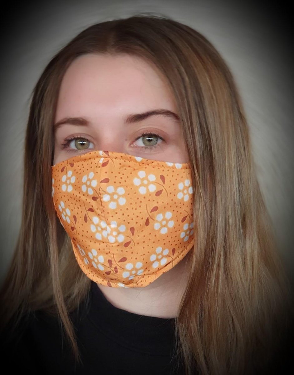 Modieuze-Unisex-100% katoenen maskers-Elastische bandjes-Mondkapje-mask-herbruikbaar-wasbaar-Trendy-geschikt voor OV