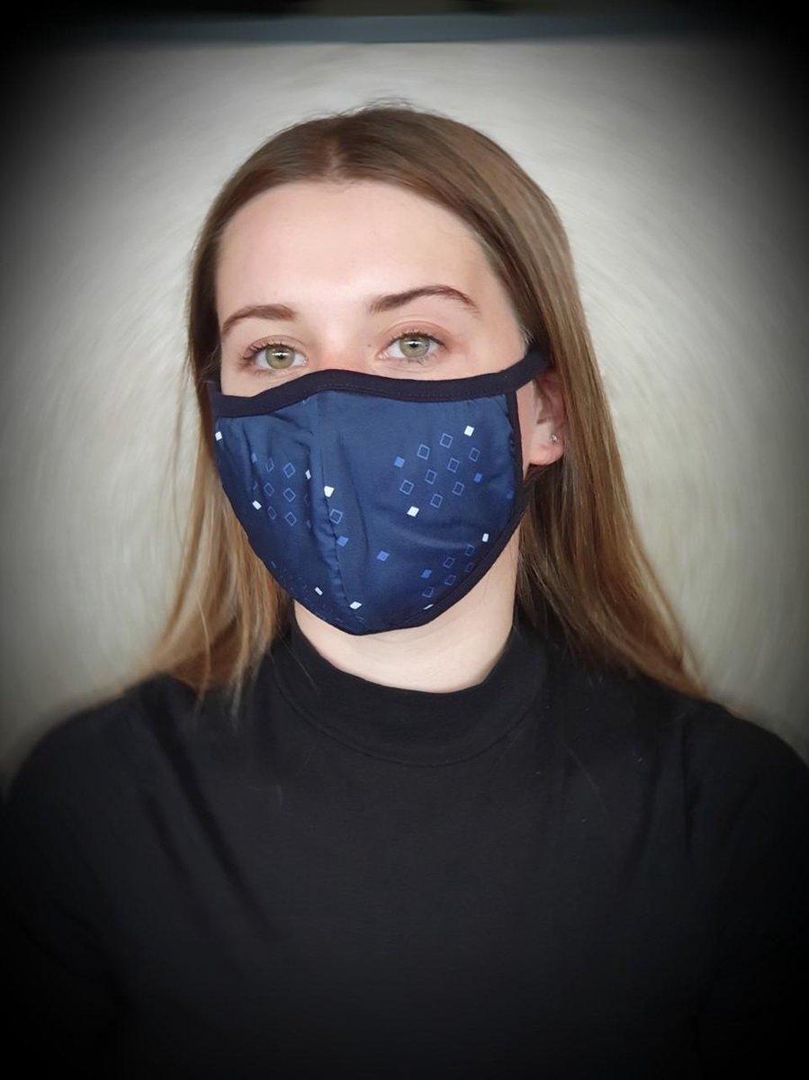 Modieuze-Unisex-100% katoenen maskers-Elastische bandjes-Mondkapje-mask-herbruikbaar-wasbaar-Trendy-geschikt voor OV