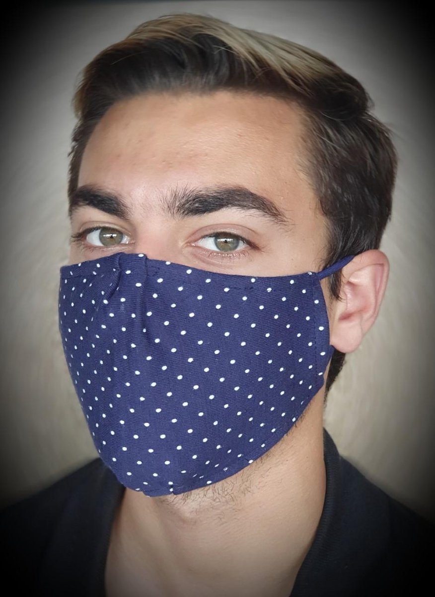 Modieuze-Unisex-100% katoenen maskers-Elastische bandjes-Mondkapje-mask-herbruikbaar-wasbaar-Trendy-geschikt voor OV