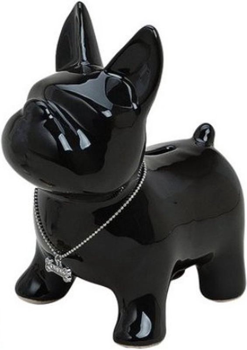 Franse Bulldog Spaarpot - Zwart