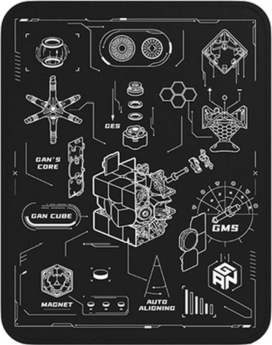 Gan Speedcube Mat Gan12 Drawing