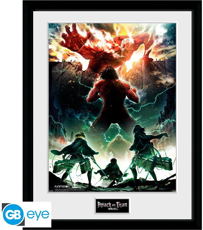 Attack on Titan Framed Print - Key Art