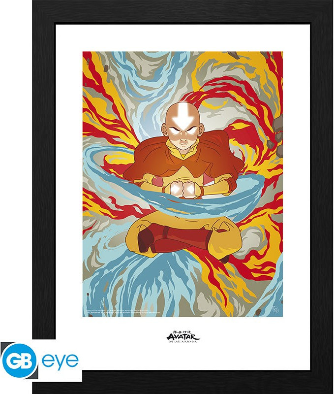Avatar the Last Airbender Framed Print - Aang Avatar State