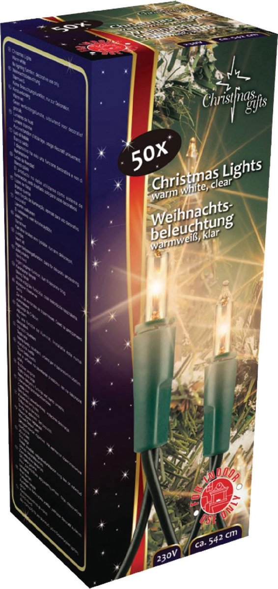 GETX ED-48704 Binnen Kerstverlichting Slinger 542cm 50 Lampjes