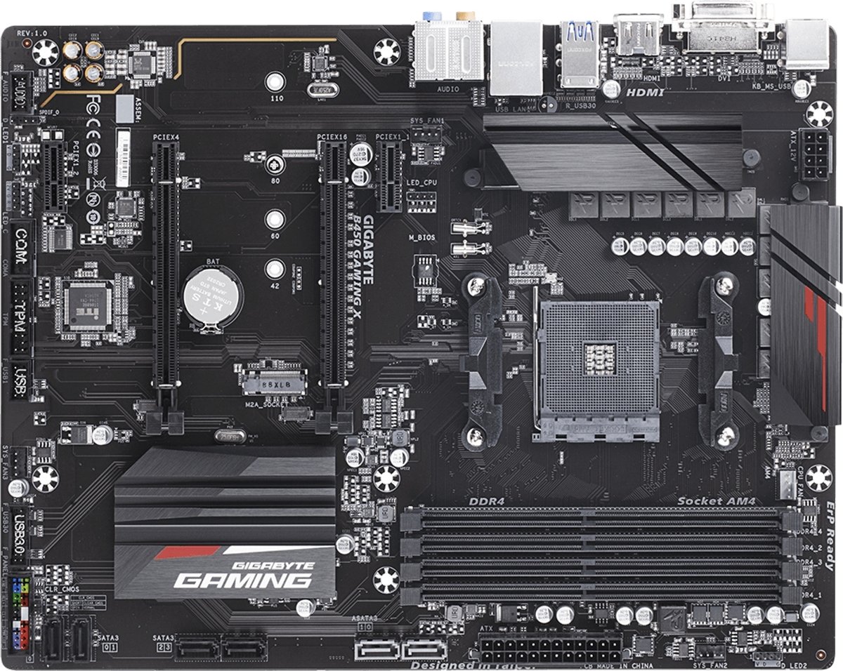 Gigabyte B450 GAMING X Moederbord