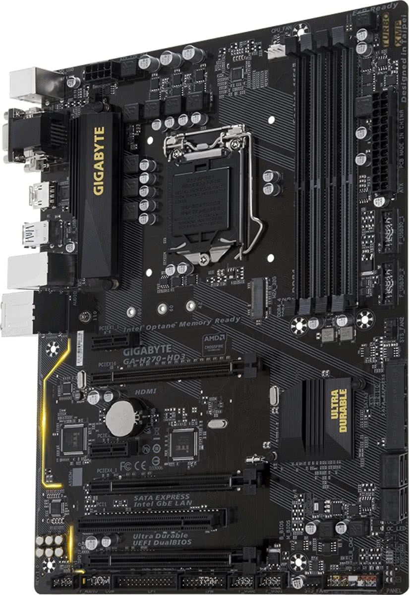 Gigabyte GA-H270-HD3 Intel H270 LGA 1151 (Socket H4) ATX moederbord