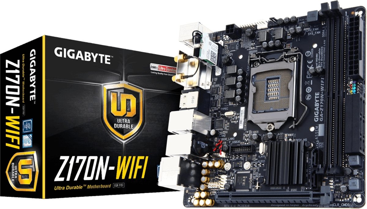 Gigabyte GA-Z170N-WIFI (rev. 1.0) moederbord Mini ITX Intel® Z170