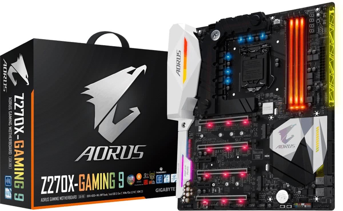 Gigabyte GA-Z270X-Gaming 9 Intel Z270 LGA 1151 (Socket H4) ATX moederbord