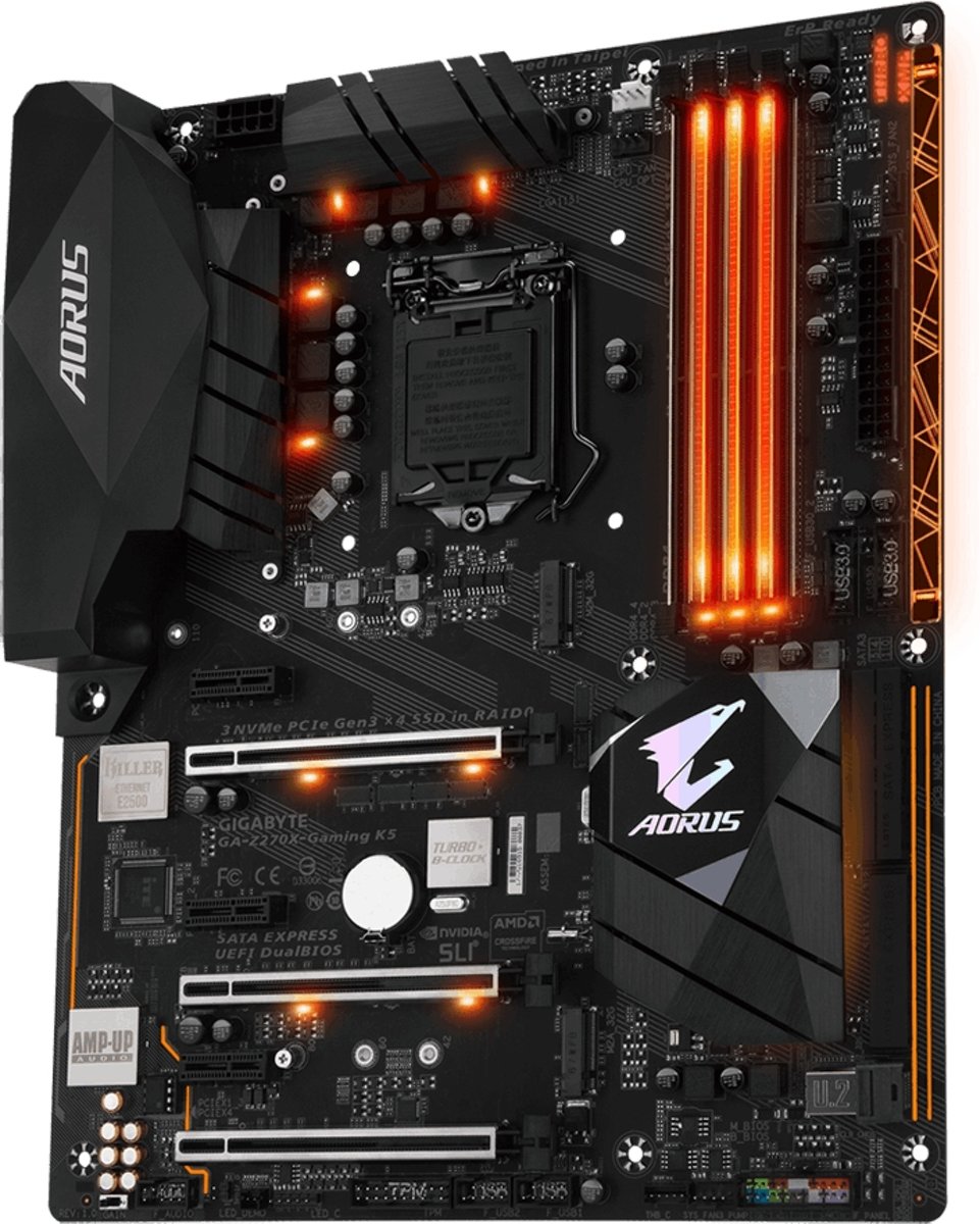 Gigabyte GA-Z270X-Gaming K5 Intel Z270 LGA 1151 (Socket H4) ATX moederbord