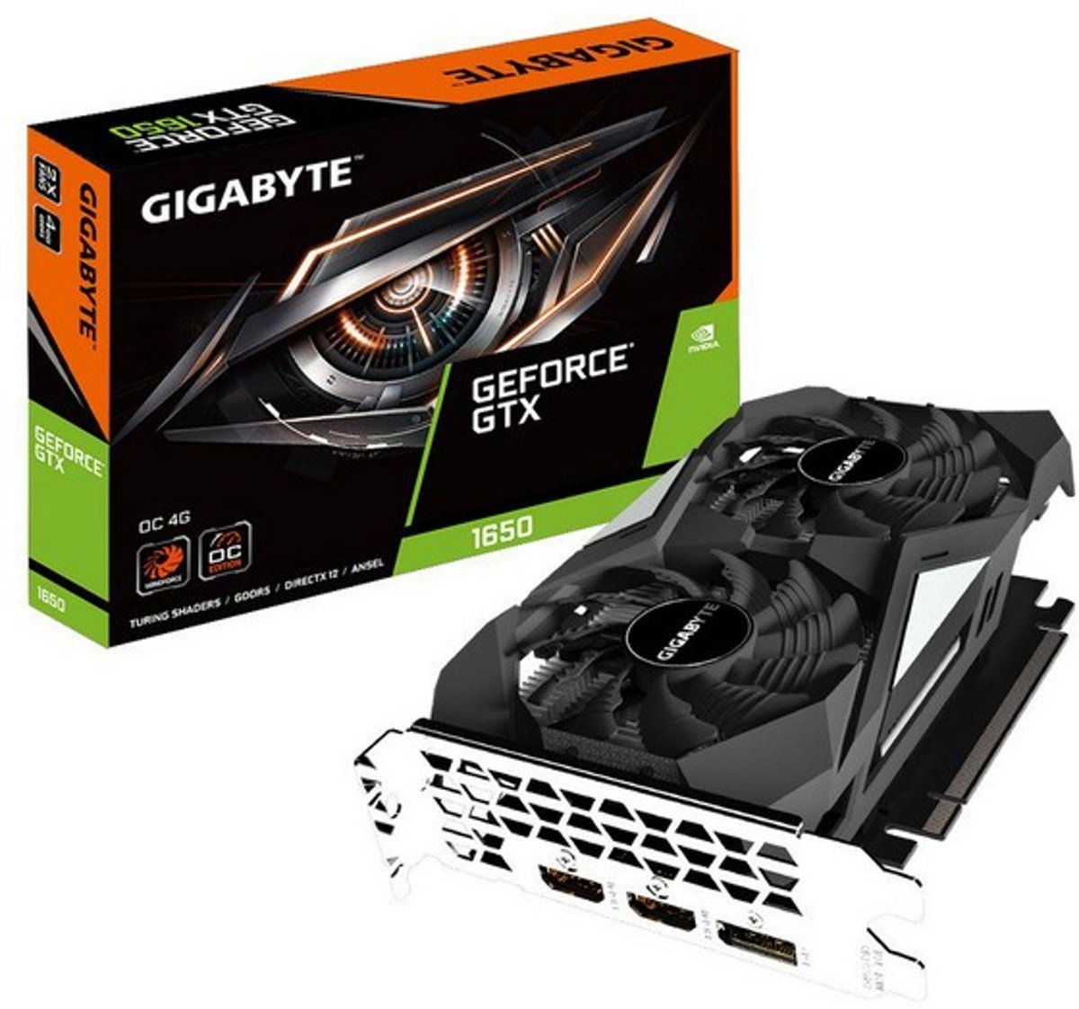 Gigabyte GV-N1650OC-4GD videokaart GeForce GTX 1650 4 GB GDDR5