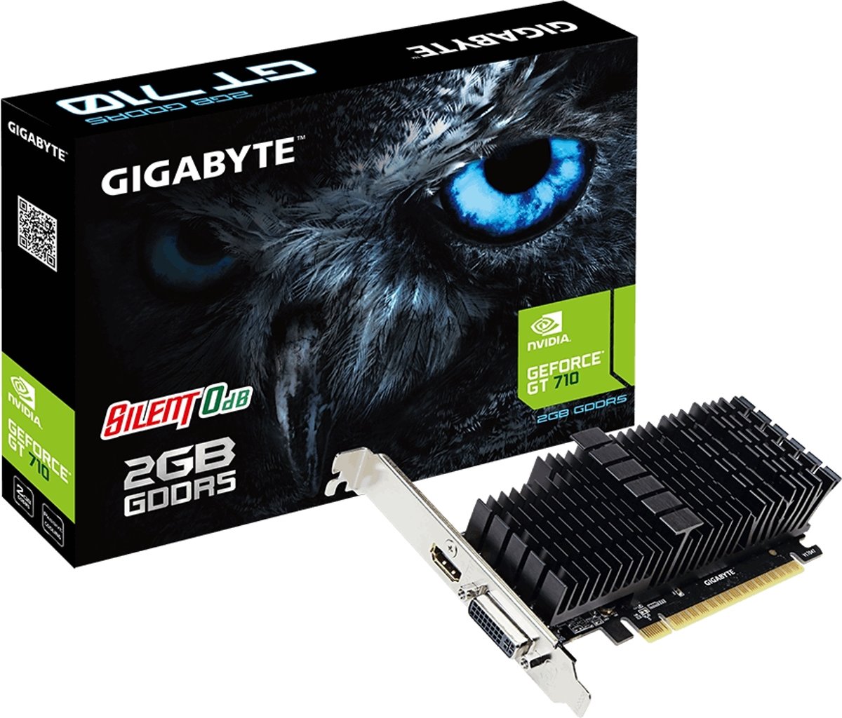 Gigabyte GV-N710D5SL-2GL GeForce GT 710 2GB GDDR5 videokaart