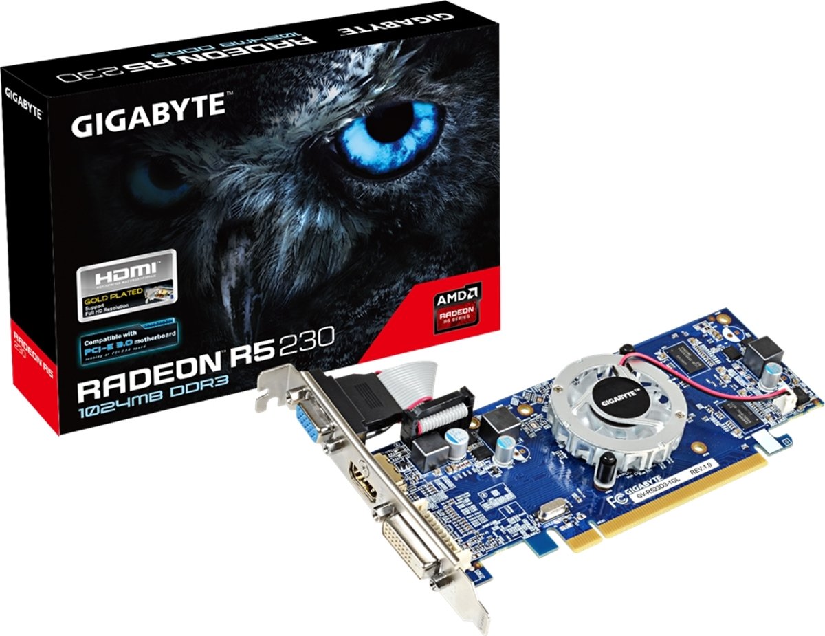 Gigabyte GV-R523D3-1GL Radeon R5 230 1GB GDDR3