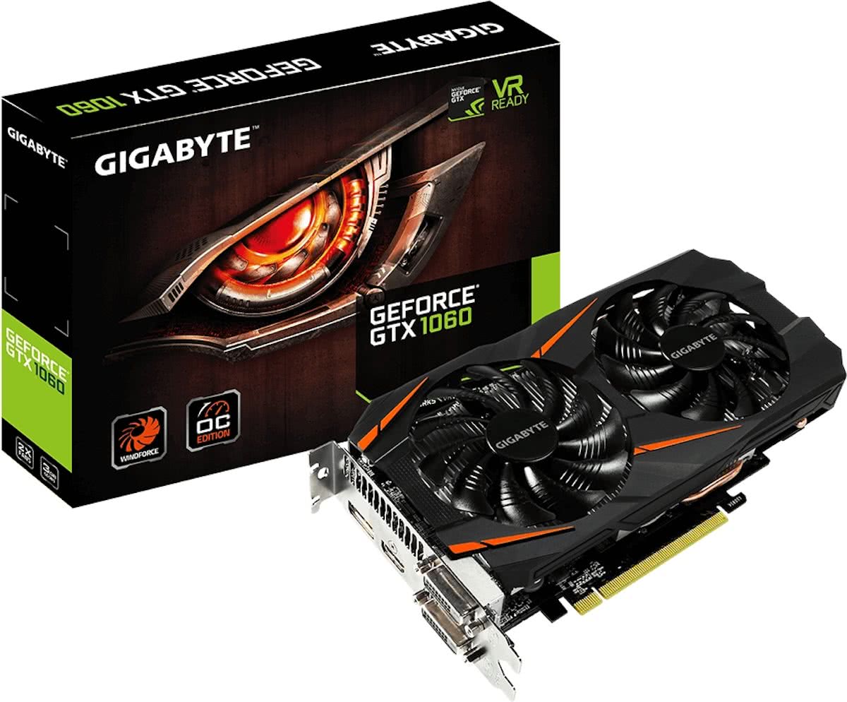 Gigabyte GeForce GTX 1060 3GB WINDFORCE OC