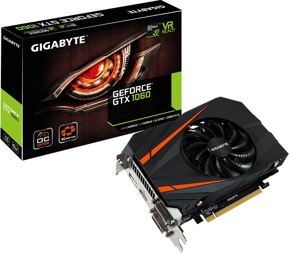 Gigabyte GeForce GTX 1060 Mini ITX OC 6GB - OC Edition