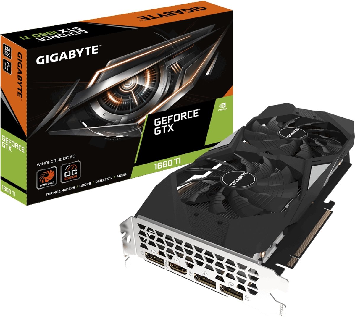 Gigabyte GeForce GTX 1660 Ti WINDFORCE OC 6G Grafische kaart