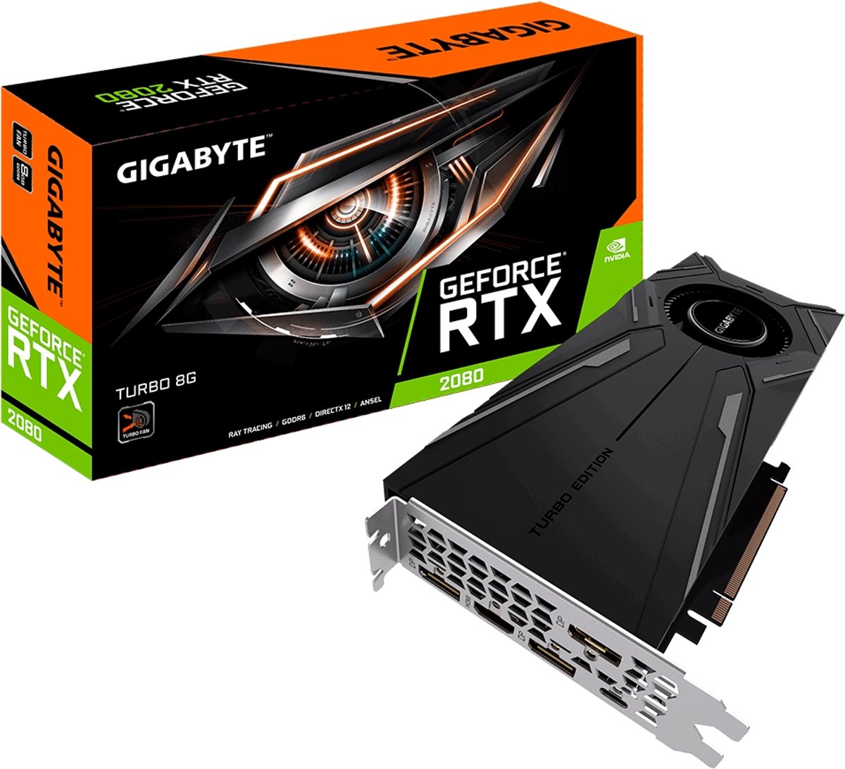 Gigabyte GeForce RTX 2080 TURBO 8G Grafische kaart