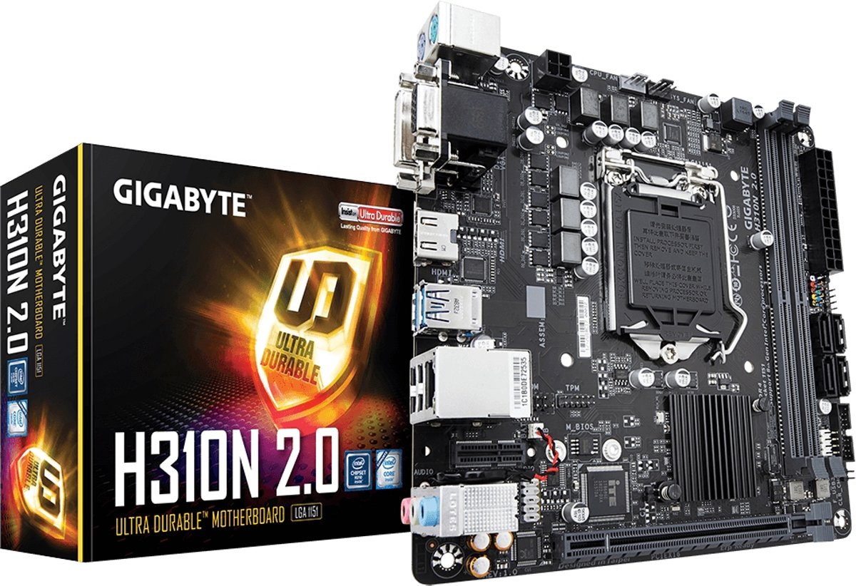 Gigabyte H310N 2.0 moederbord LGA 1151 (Socket H4) Mini ITX Intel H310 Express