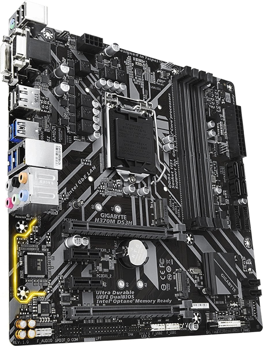 Gigabyte H370M DS3H moederbord LGA 1151 (Socket H4) Intel® H370 ATX