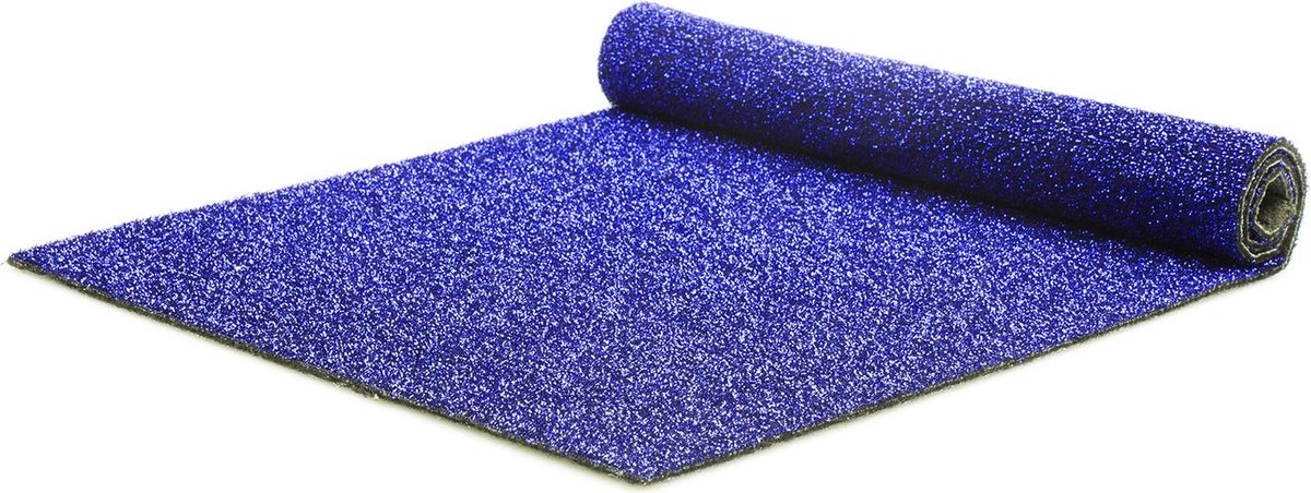 Glitterloper Blauw  5 x 2 m