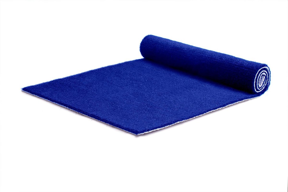 Loper Dallas Blauw met Folie 5 x 2 m