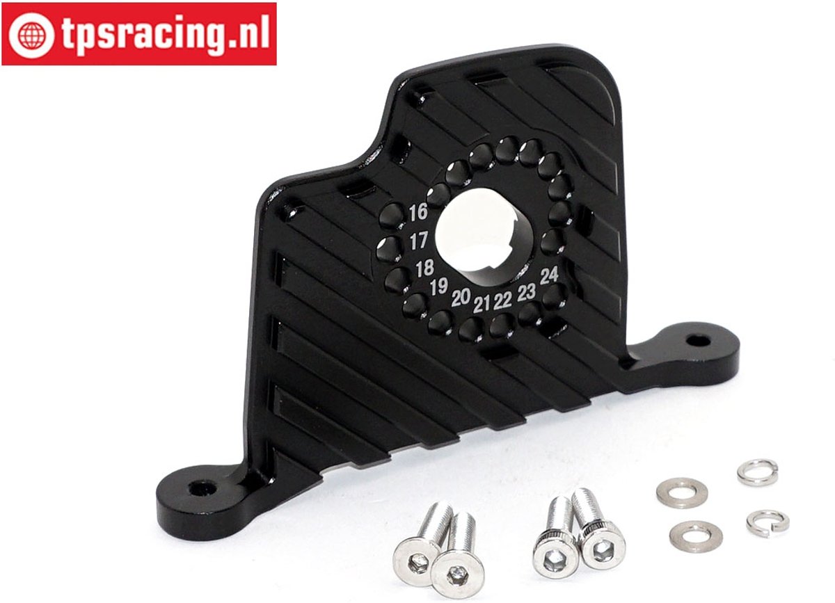 SB018-BK Motor steun Super Baja Rey Zwart, 1 st.