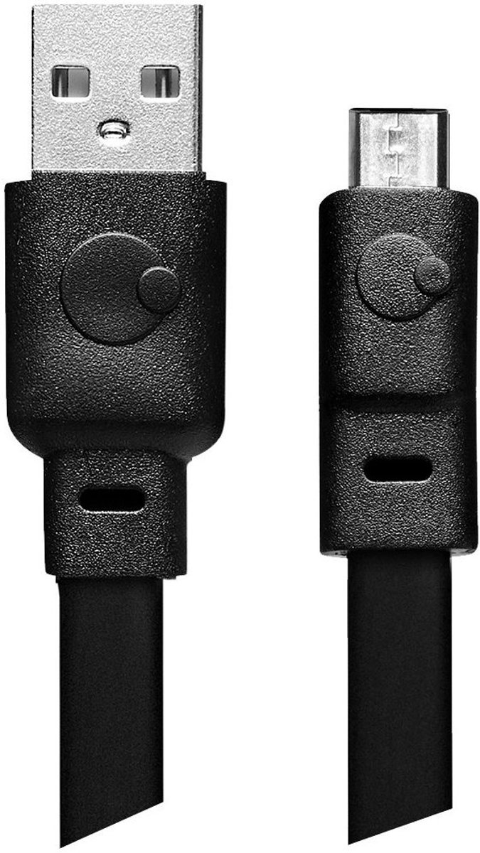 Mountr USB naar MicroUSB Flat cable 1m