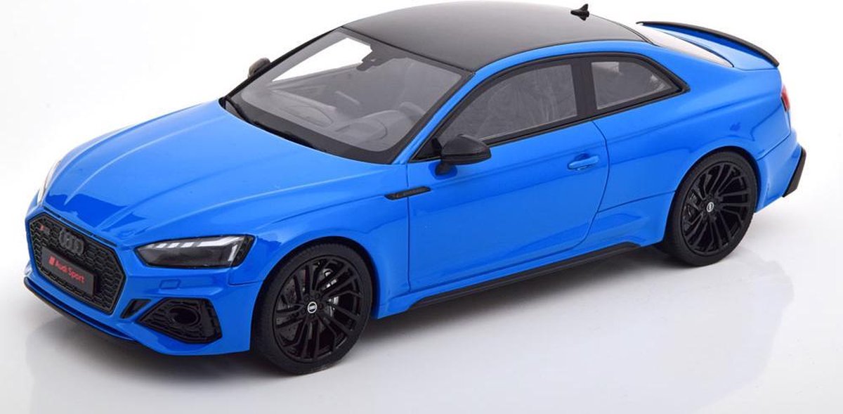 Audi RS 5 Coupe 2020 Blauw / Zwart 1-18 GT Spirit Limited 999 Pieces