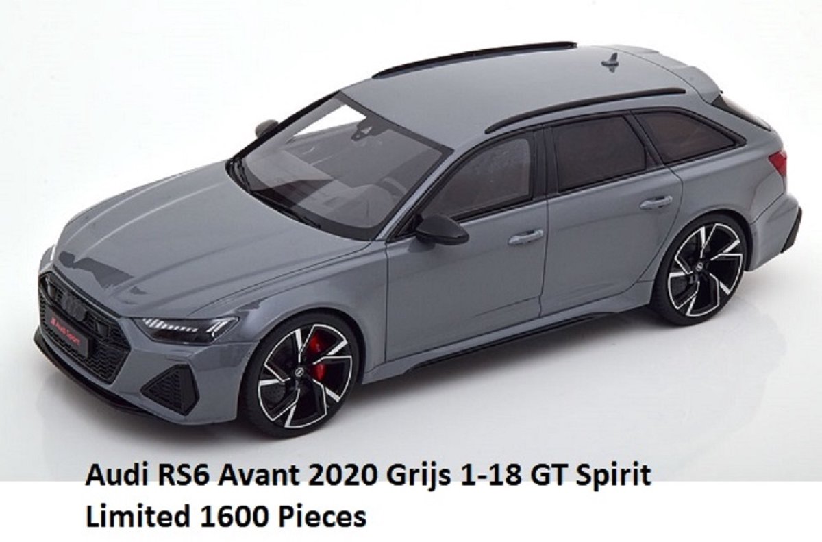 Audi RS6 Avant 2020 Grijs 1-18 GT Spirit Limited 1600 Pieces