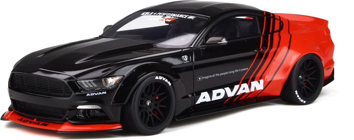 GT Spirit Ford Mustang LB★WORKS Zwart 1:18 Asia Special edition