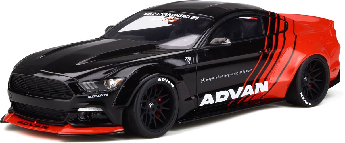 GT Spirit Ford Mustang LB★WORKS Zwart 1:18 Asia Special edition