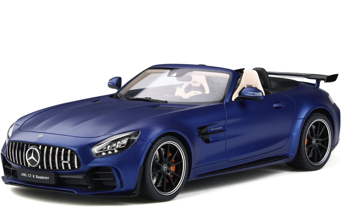 GT Spirit Mercedes-Benz AMG GT R Roadster 2019 Blauw 1:18