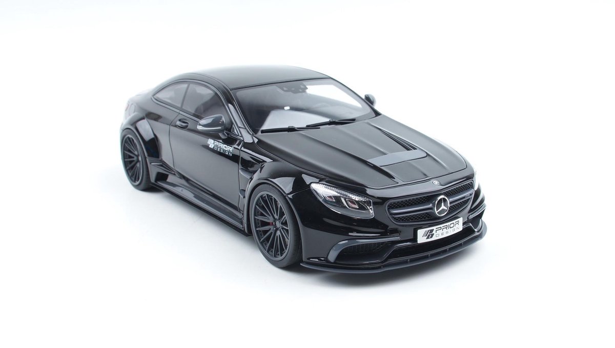 GT Spirit Mercedes-Benz S-Klasse PD75SC Prior Design Zwart 1:18