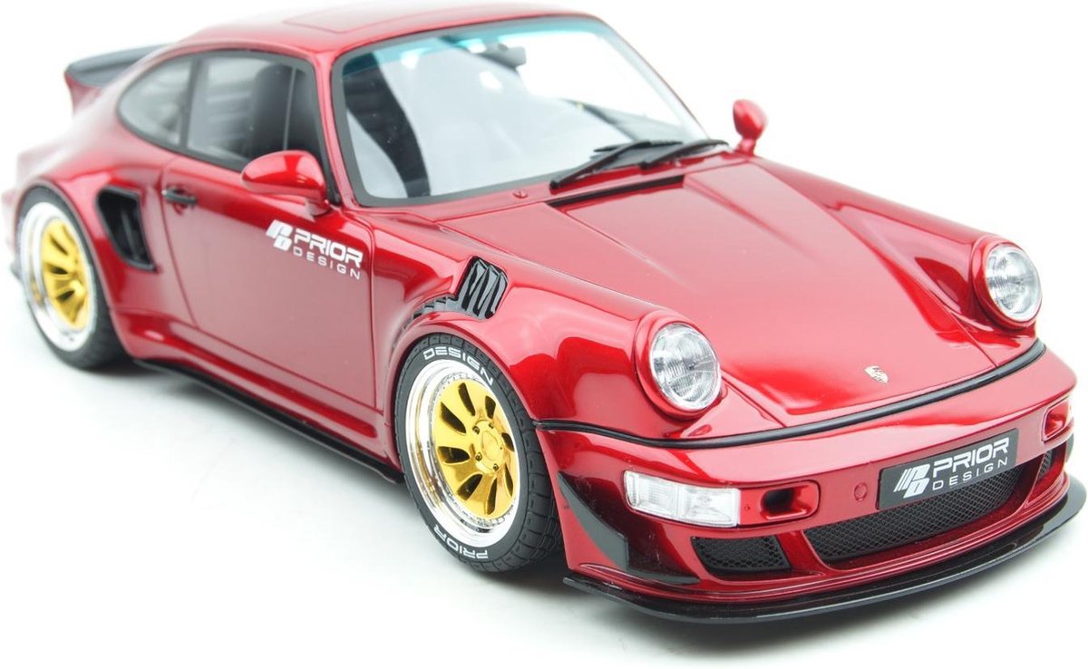 GT Spirit Porsche 964 Prior Design Widebody Rood 1:18