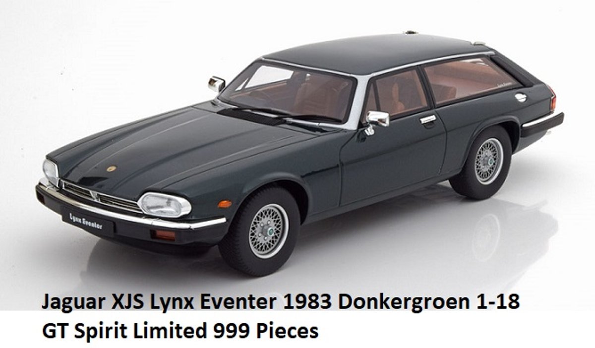 Jaguar XJS Lynx Eventer 1983 Donkergroen 1-18 GT Spirit Limited 999 Pieces