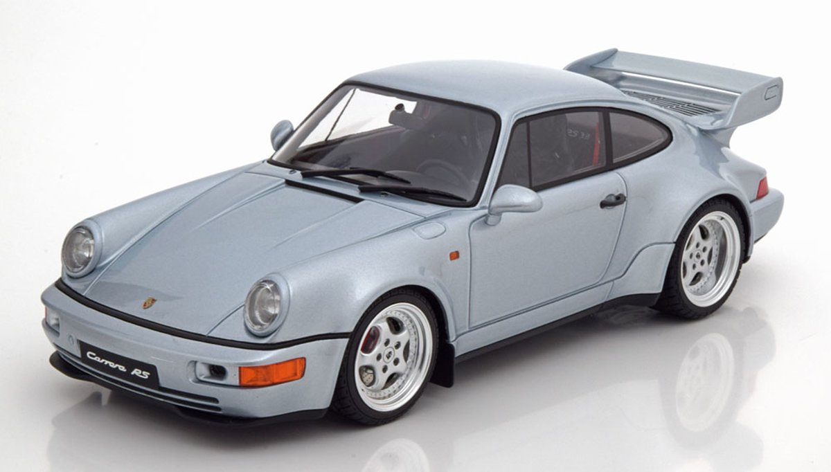 Porsche 911 (964) Carrera RS 3.8 Zilver 1-18 GT Spirit Limited 999 Pieces