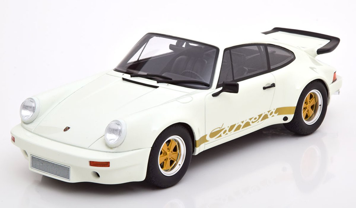 Porsche 911 Carrera 3.0 RS 1974 Wit / Goud 1-18 GT Spirit Limited 999 Pieces