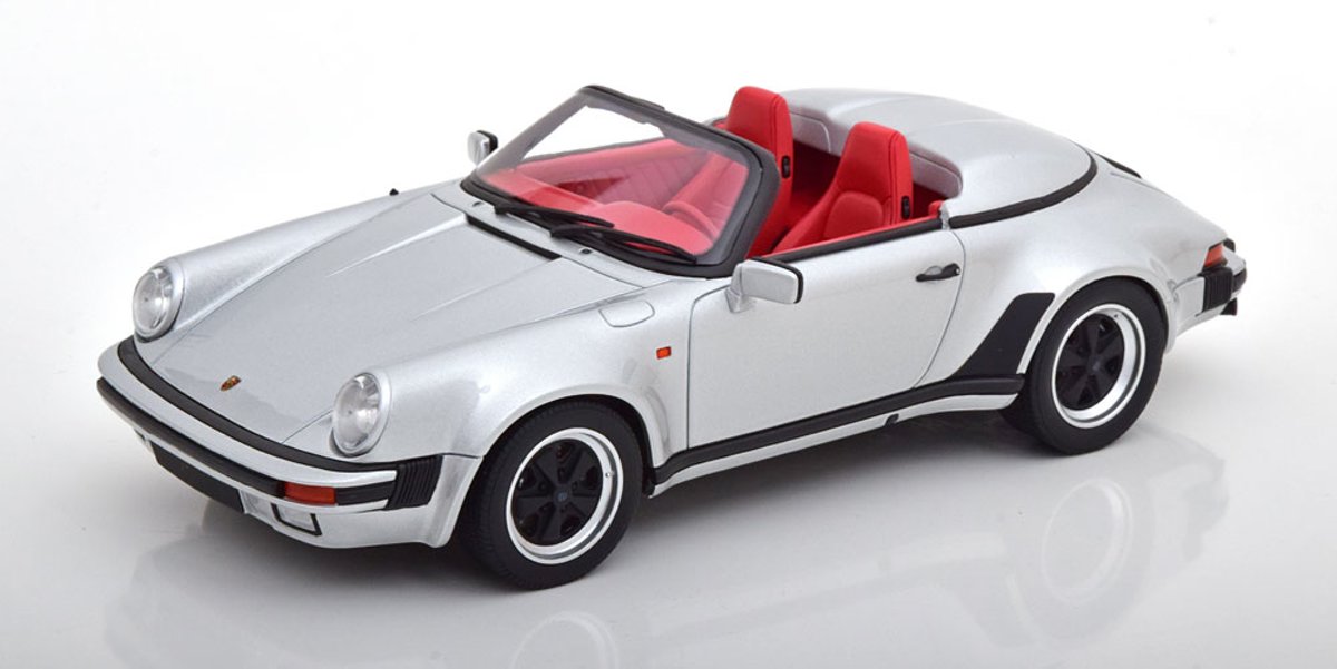 Porsche 911 Carrera 3.2 Speedster 1989 Zilver 1-18 GT Spirit Limited 600 Pieces