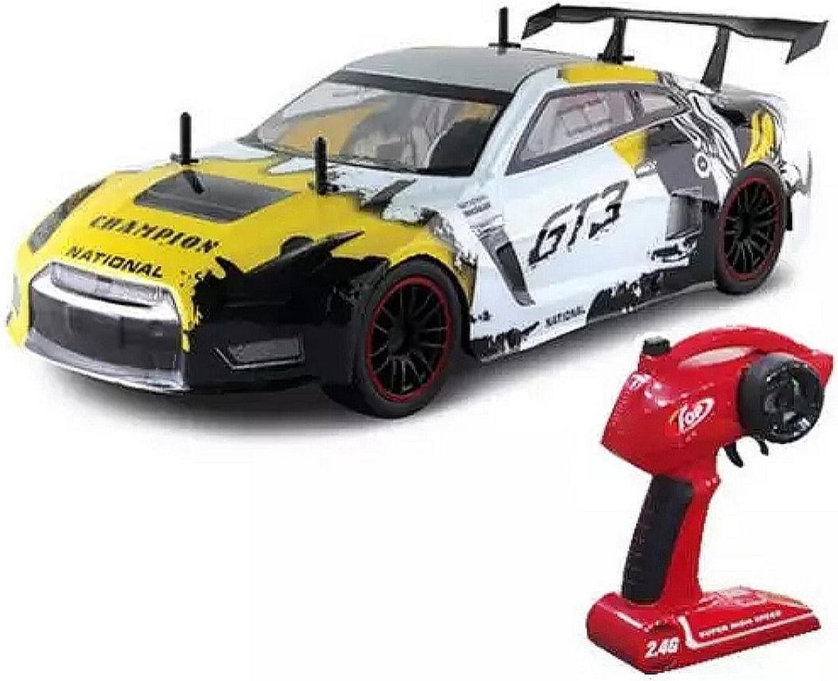 GTR RC Radiografisch Bestuurbare Auto - RC Auto - Schaal 1:10 - 35km/h - 4WD Drift Racing - 2.4GHz - Bereik 150 meter - Bestuurbare Auto voor kinderen en volwassenen