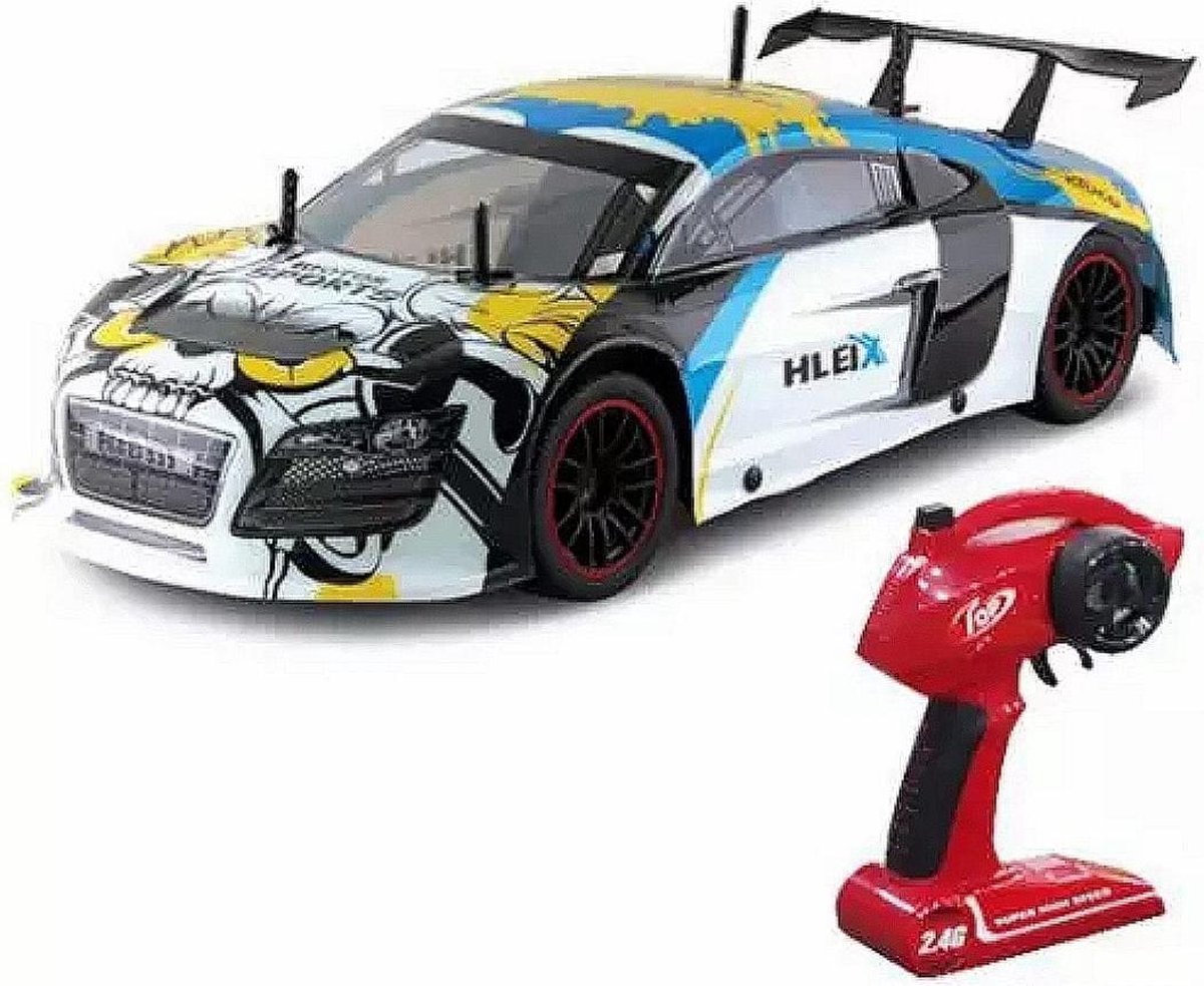 GTR RC Radiografisch Bestuurbare Auto - RC Auto - Schaal 1:10 - 35km/h - 4WD Drift Racing - 2.4GHz - Bereik 150 meter - Bestuurbare Auto voor kinderen en volwassenen