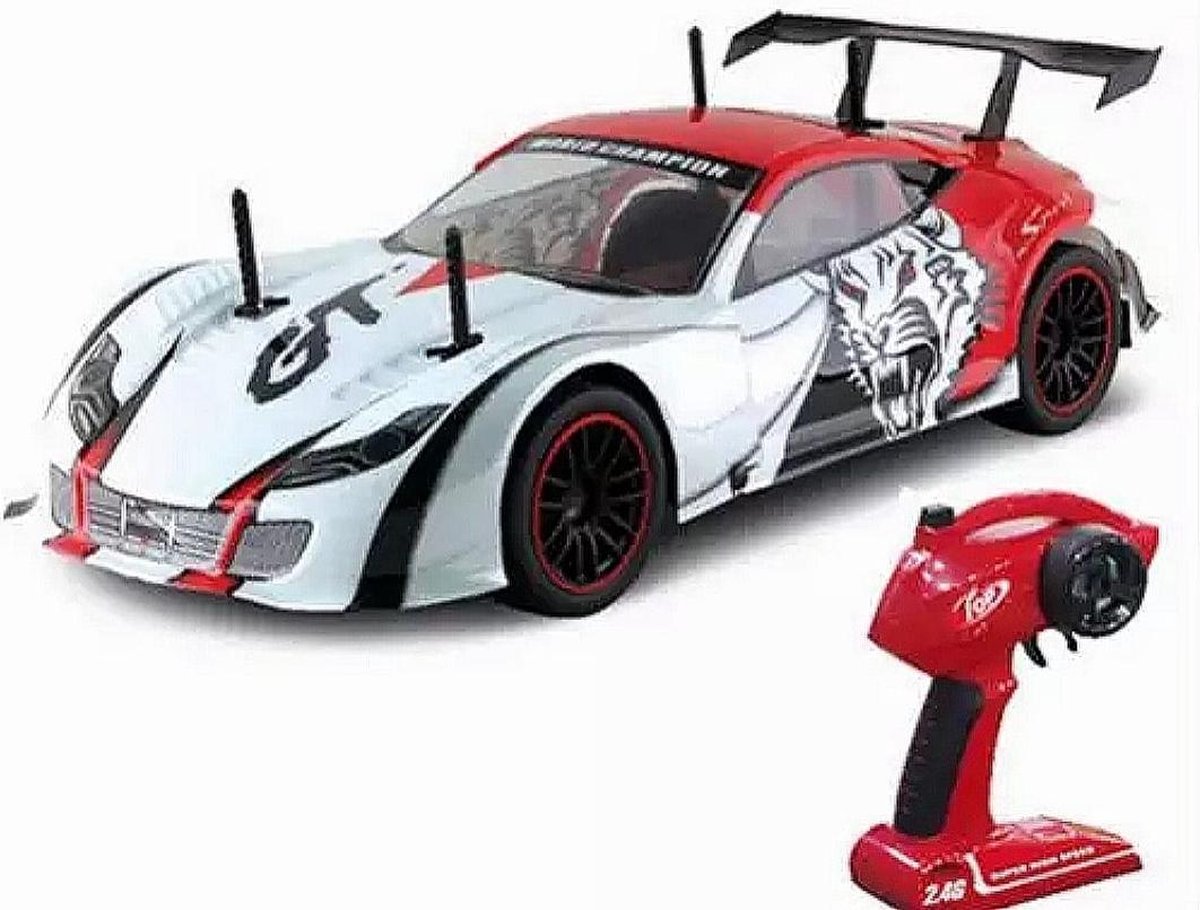 GTR RC Radiografisch Bestuurbare Auto - RC Auto - Schaal 1:10 - 35km/h - 4WD Drift Racing - 2.4GHz - Bereik 150 meter - Bestuurbare Auto voor kinderen en volwassenen